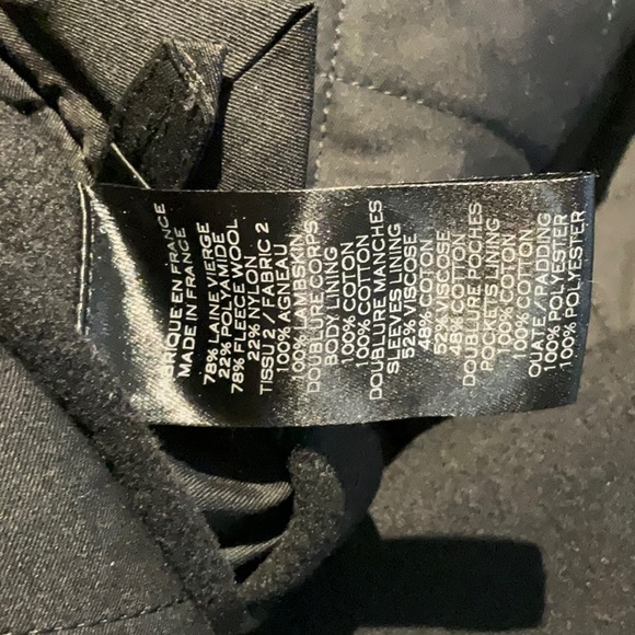 BALMAIN MEN'S 54 BLACK PEA COAT JACKET - Picture 9 of 16